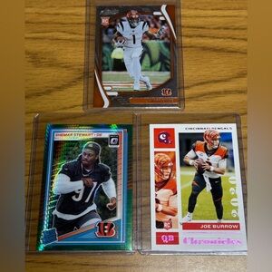 Cincinnati Bengals Football Card Lot - Orange, Black, White